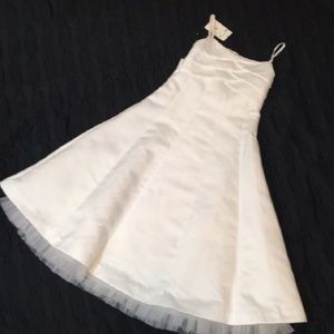 Bonnie Jean White Flower Girl or Communion Dress